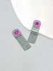 Statement Rhinestone Fringe Earrings