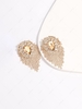 Statement Water Drop Rhinestone Fringe Earrings