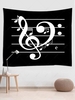 Stave Print Colorblock Tapestry