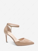 Stiletto Heel Ankle Strap Pointed Toe Pumps