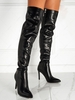 Stiletto Heel Pointed Toe Over The Knee Boots