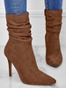 Stiletto Heel Pointed Toe Suede Boots