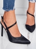 Stiletto Heel Satin Strappy Slingback Pumps