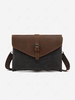 Stitching Canvas Envelope Bag with Belt