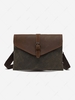 Stitching Canvas Envelope Bag with Belt