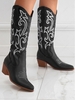 Stitching Embroidered Western Cowboy Boots