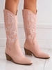 Stitching Embroidered Western Cowboy Boots