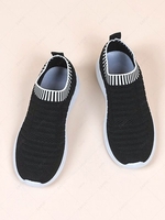 Stitching Knit Detail Breathable Shoes