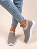Stitching Knit Detail Breathable Shoes