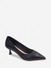 Stone Embossed Pointed Toe Pumps