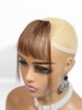 Straight Human Hair See-through Bang with Sideburns