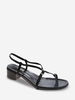 Strappy Criss-Cross Chunky Heel Thong Sandals