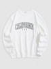 Streetwear California Contrasting Letter Fleece-lined Crewneck Vintage Sweatshirt Xxl White