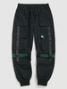 Streetwear Contrasting Patched Cargo Techwear Pants 2xl Black