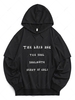 Streetwear Letter Faux Twinset Hoodie 2xl Black