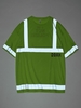 Streetwear Reflective Panel Letter Print Short Sleeve T-shirt 2xl Green