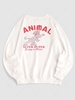 Streetwear Tiger Animal Letter Graphic Sweatshirt 2xl White