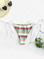 Stripes Tanga Bikini Bottom M