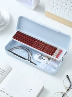 Students Large-capacity Double Layer Multifunctional Pencil Box