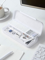 Students Large-capacity Double Layer Multifunctional Pencil Box