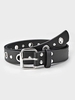 Style Punk Grommet Decor Square Buckle Belt
