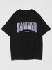 SUMMER Letter Graphic Print T-shirt 2xl Black