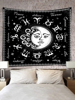 Sun and Moon Graphic Tapestry