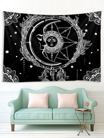 Sun and Moon Print Style Ethnic Tapestry