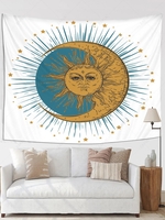Sun and Star Pattern Tapestry