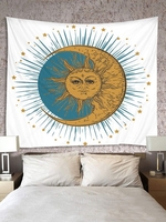 Sun and Star Pattern Tapestry