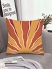 Sun Glow Pattern Short Plush Pillowcase