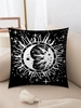 Sun Moon Star Pattern Plush Pillowcase