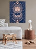 Sun Moon Star Pattern Wall Hanging Tapestry