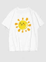 Sun Print Short Sleeve T Shirt 2xl White