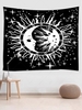 Sun Star and Moon Pattern Tapestry