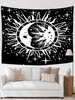 Sun Star and Moon Pattern Tapestry