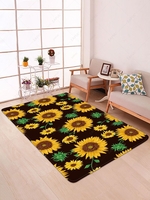 Sunflower Pattern Floor Mat
