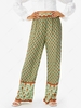 Sunflower Print Allover Boho Wide Leg Pants Xl Multi a