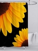 Sunflower Print Shower Curtain