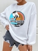 SUNKISSED Coconut Palm Seascape Graphic Sweatshirt Xxl White