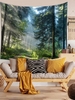 Sunlight and Forest Print Tapestry
