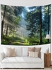 Sunlight and Forest Print Tapestry