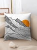 Sunrise Pattern Plush Pillowcase