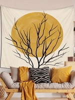 Sunset and Dead Tree Print Tapestry