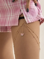 Sweet Pendant Metal Ball Decor Thigh Chain