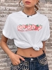 Sweet Strawberry Graphic T-shirt L White