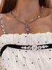 Sweet Zircon Heart Pendant Necklace