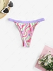 Swirl Print Tanga Bikini Bottom S Multi a