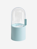 Swivel Faux Pearls Dustproof Make Up Brush Holder Storage Box