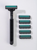 T-shaped Double-layer Shaver with 6 Replacement Blade